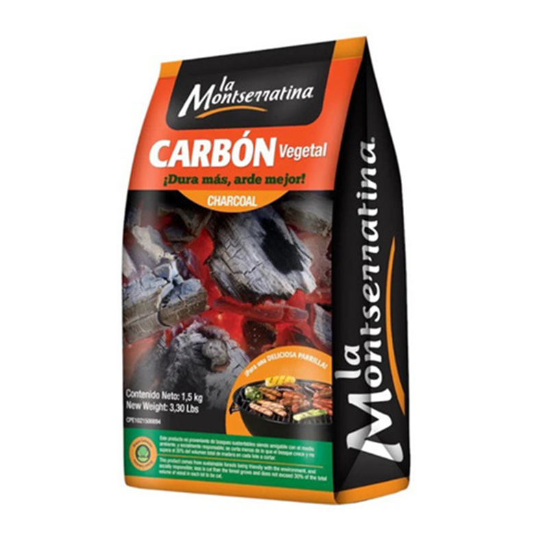 CARBON VEGETAL LA MONSERRATINA 1.5KG